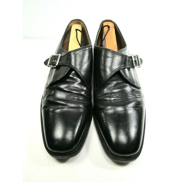 Florsheim Single Monk Strap Black Leather Oxfords Mens Size US 10 D - Picture 2 of 11
